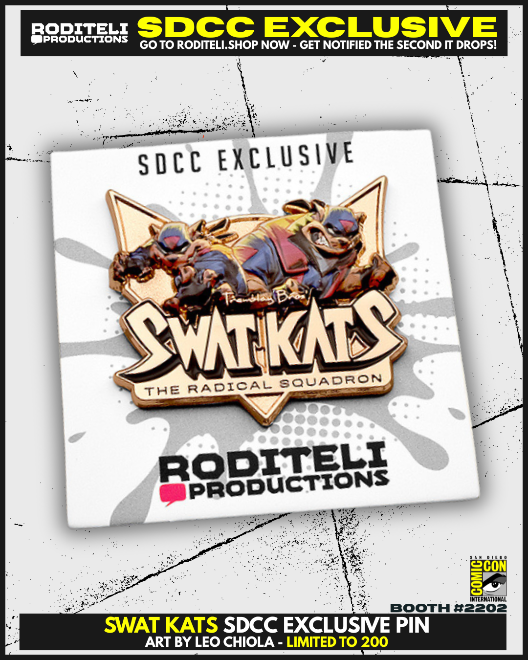 SWAT KATS ENAMEL PIN | SDCC EXCLUSIVE