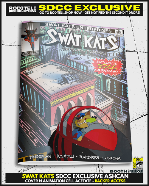 SWAT KATS ASHCAN COVER N ANIMATION CELL ACETATE | BACKER ACCESS (5 COPY AVAILABLE)