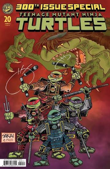 TEENAGE MUTANT NINJA TURTLES #20: 300TH ISSUE SPECIAL COVER BY STAN SAKAI