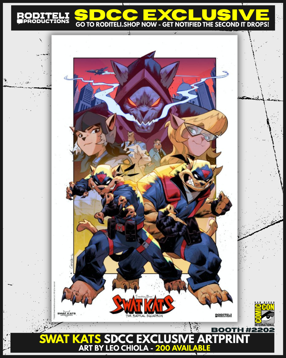 SWAT KATS ARTPRINT BY LEO CHIOLA | SDCC EXCLUSIVE