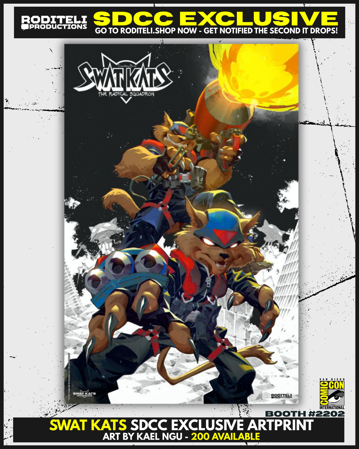SWAT KATS ARTPRINT BY KAEL NGU | SDCC EXCLUSIVE